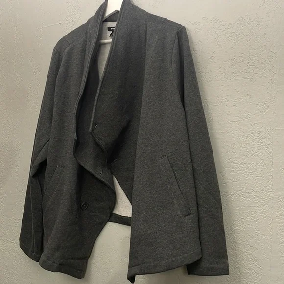 NWT Torrid Size 3X Fleece Drape Front Jacket - Picture 4 of 13